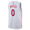 Canotte Uomo Philadelphia 76ers Tyrese Maxey 0 Nike 2022-23 City Edition Bianco Swingman